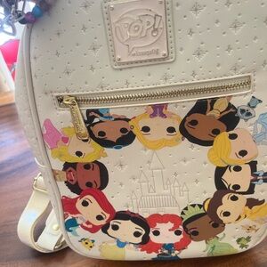Loungefly Cream Disney Princess Circle Backpack